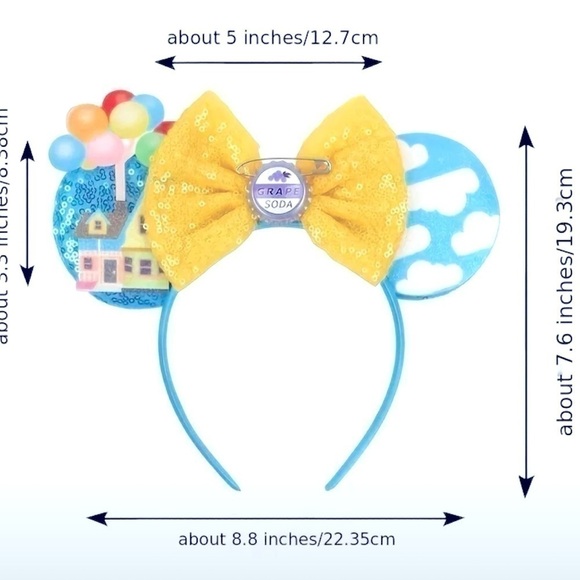 Disney’s Inspired UP Handmade Minnie Mouse Ears - NWOT - Picture 3 of 3